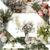 A vibrant collage of flowers in various vases, showcasing the beauty and diversity of different types of blooms.