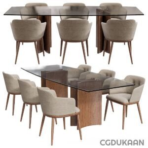 A collection of four dining tables and chairs, perfect for hosting gatherings and enjoying meals together.