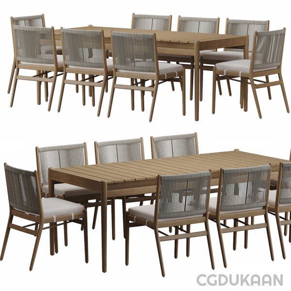 A collection of stylish outdoor dining chairs and tables arranged in a scenic outdoor setting, perfect for al fresco dining.