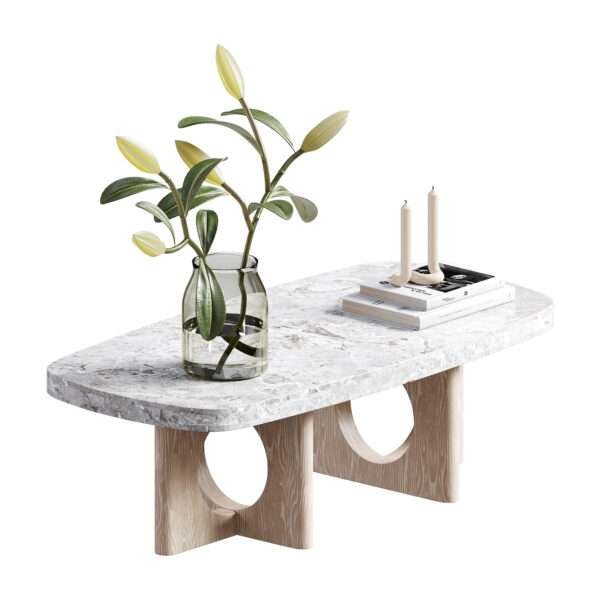 Taliferro Travertine Coffee Table